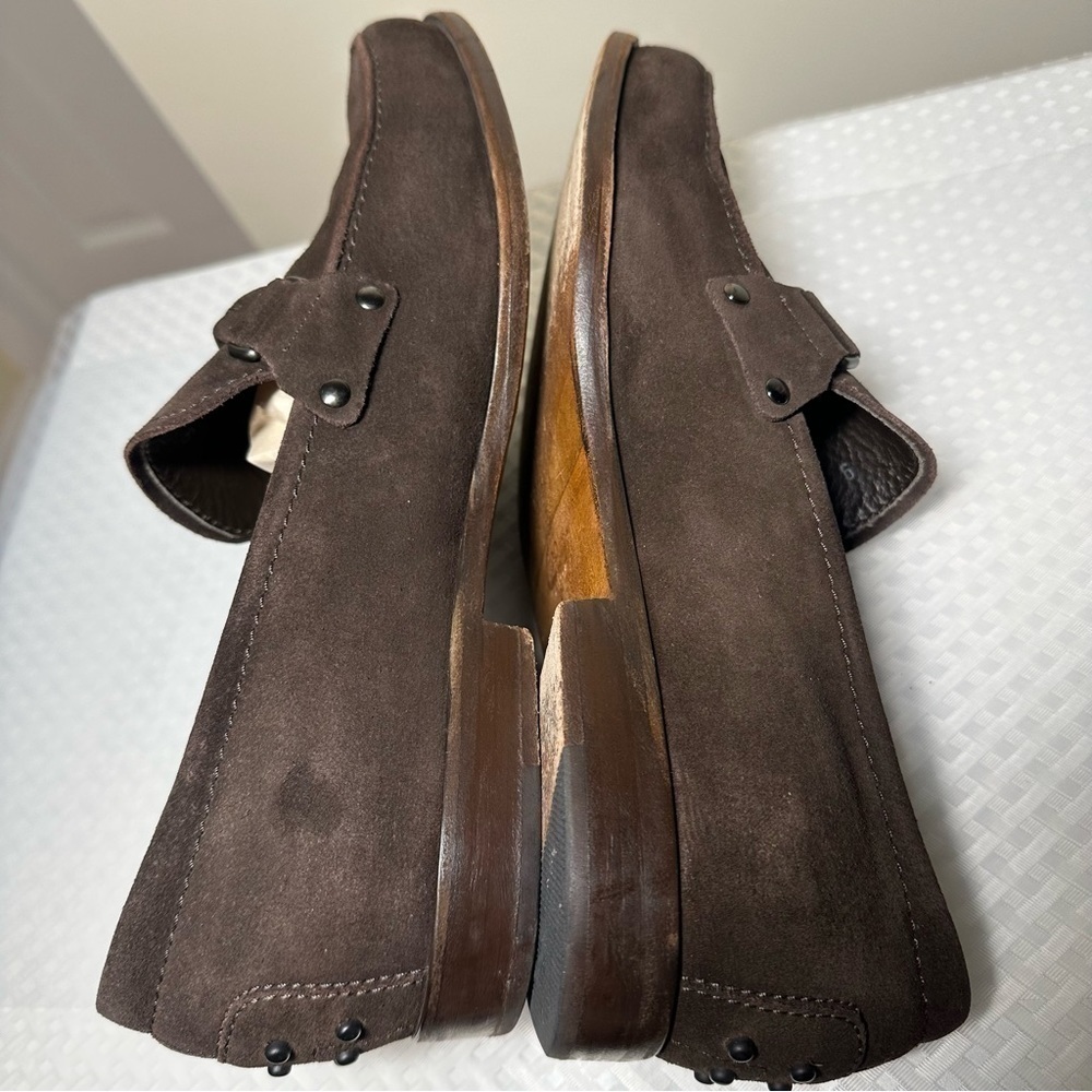 Tod's Suede Brown Loafers Made In Italy Men’s Size 9 - Picture 6 of 11